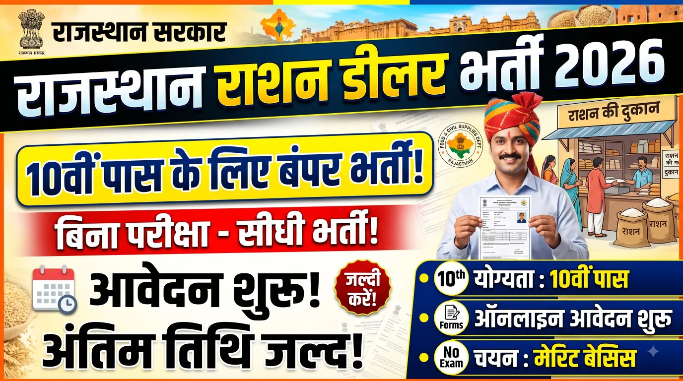 Rajasthan Ration Dealer Recruitment 2026